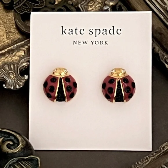 KATE SPADE • Friendly Insects Ladybug Earrings - Picture 4 of 4